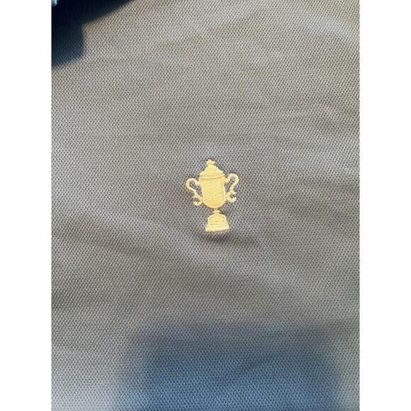 Nike Golf Polo Shirt Mens M Blue Dri-Fit Honors Golf Course Swoosh Logo - Picture 2 of 7